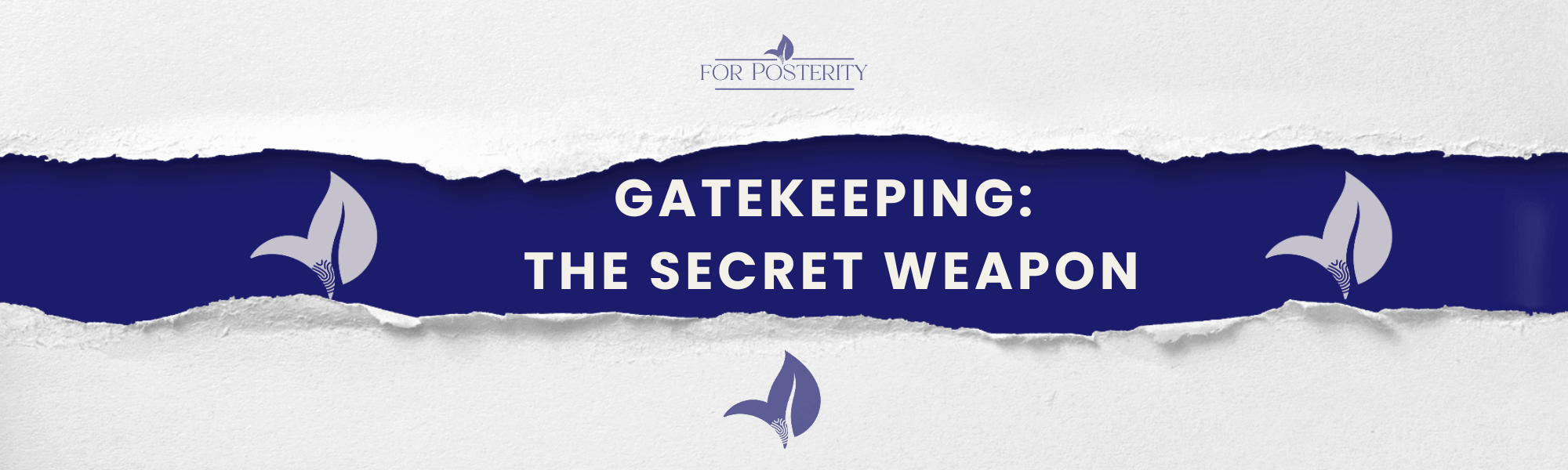 Gatekeeping to build a brand.